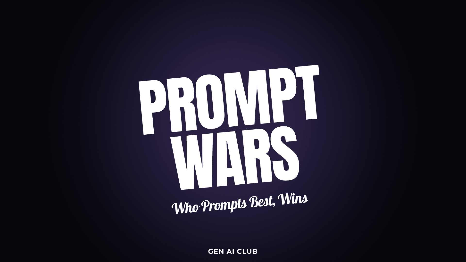 I Organized My First Event as Gen AI Club President — Prompt Wars