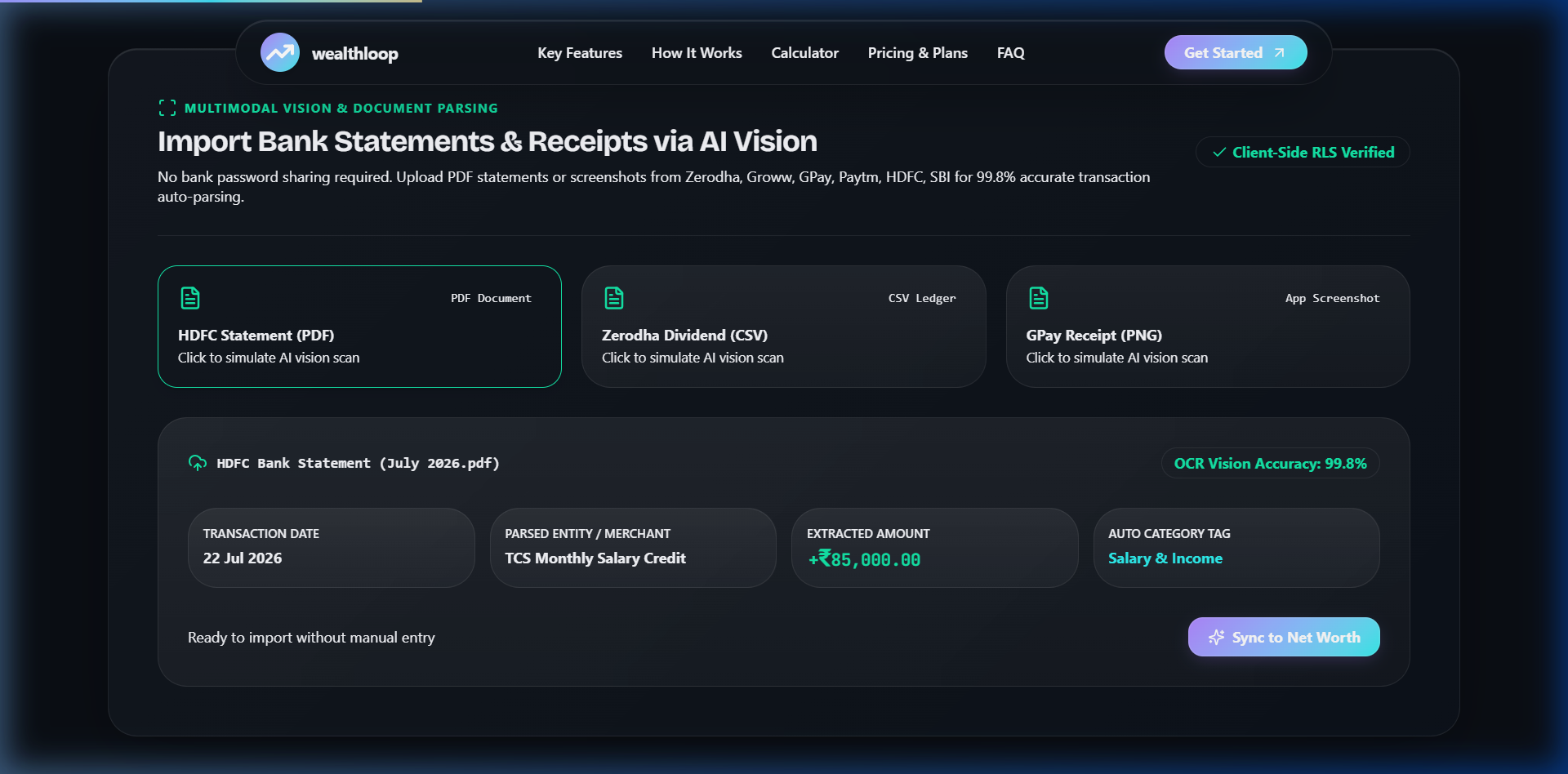 AI Bank Statement & Screenshot Multimodal Vision OCR Parser